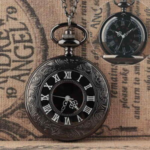 懐中時計 おしゃれ アクセサリー ファッション 学生 アメリカン レトロ デュアルディスプレイ ローマ数字 フリップ チェーン クォーツムーブメント ギフト