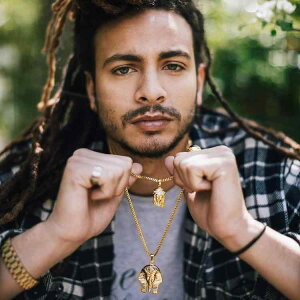 ネックレス かっこいい ファッション ヒップホップ ネックレス メンズ エジプト ファラオ ペンダント チタン 鋼 装飾品 ヒップホップ アクセサリー