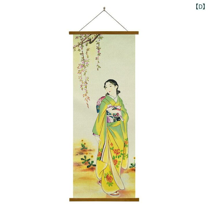 楽天市場】掛け軸 インテリア 掛け軸 絵画 アート 和美人 大和撫子 