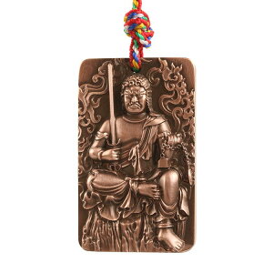 不動明王 レトロ ペンダント メンズ ネックレス 銅 チタン お守り レリーフ 彫刻 ペンダント キーホルダー 仏教徒 菩薩 真鍮 銅 ヴィンテージライク ビンテージ風 アンティーク 重厚感