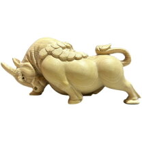 楽天市場】干支 置物 牛 木彫りの通販