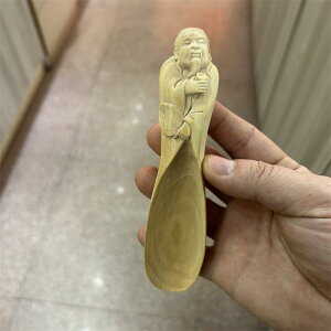 ティースプーン 茶さじ 茶道具 彫刻 カンフーティー アクセサリー 木製 伝統工芸品 プレゼント 木彫り コレクション アジアン チャイナ風 おしゃれ