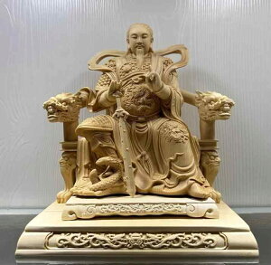 真武皇帝 置物 フィギュア インテリア プレゼント 雑貨 家庭 木彫り 神像 装飾品 デコレーション 木製 ディスプレイ オフィス 信仰 風水 彫刻