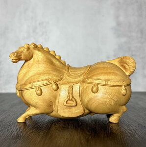 馬 置物 フィギュア インテリア プレゼント 雑貨 幸運 彫刻 リビング オフィス デスクトップ 風水 木彫り 装飾品 デコレーション アート