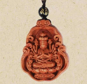 ネックレス ペンダント アクセサリー 桃木 お守り 男女兼用 干支 守護神 十二支 魔除け お守り 小物 仏像 ファッション スピリチュアル 風水 工芸品 ナチュラル