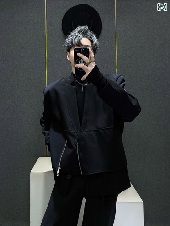 楽天市場】メンズ ジャケット アウター 上着 黒 ブラック 男性服 秋 
