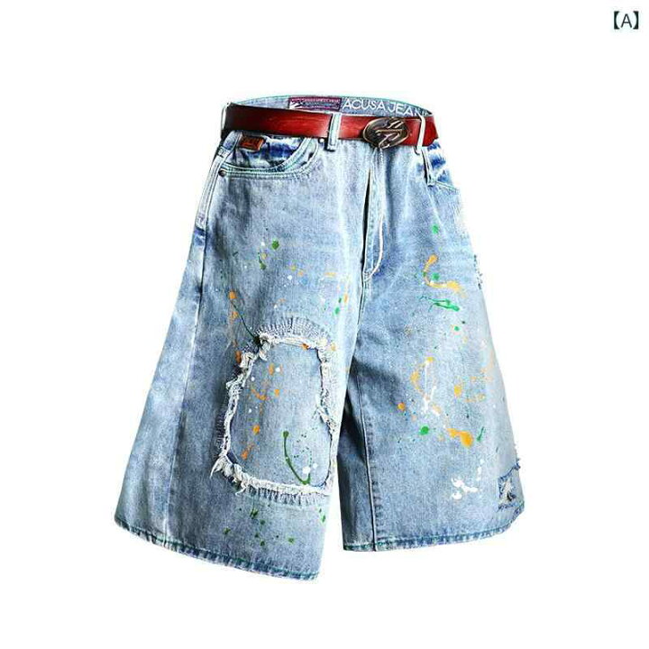 楽天市場】バギーショーツ メンズ ハーフパンツ デニム ジーンズ 