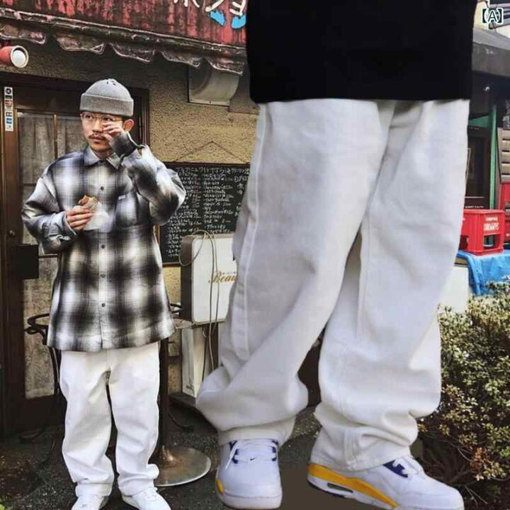 楽天市場】メンズ 白 パンツ 90年代 オールドスクール クラシック 
