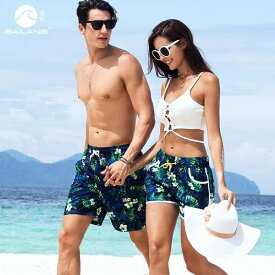 ビーチ パンツ 海パン 短パン 夏 カップル メンズ レディース 速乾 大きいサイズ ゆったり 水着 カジュアル ボクサー ショーツ スポーツ アウトドア