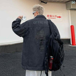 在庫 処分 セールファッション - デニムジャケット 黒 メンズ