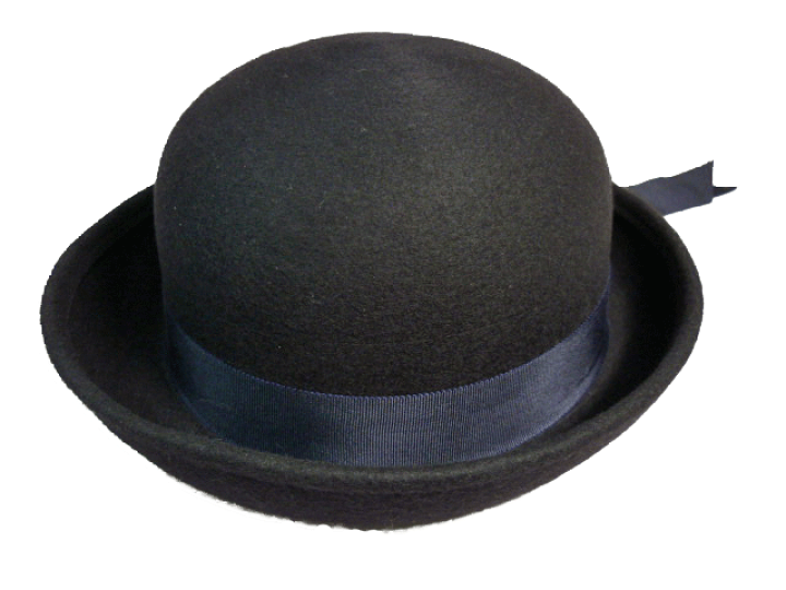 楽天市場】紺フェルトクレマン 紺リボン 折りべり 秋冬 通園帽 : 半田