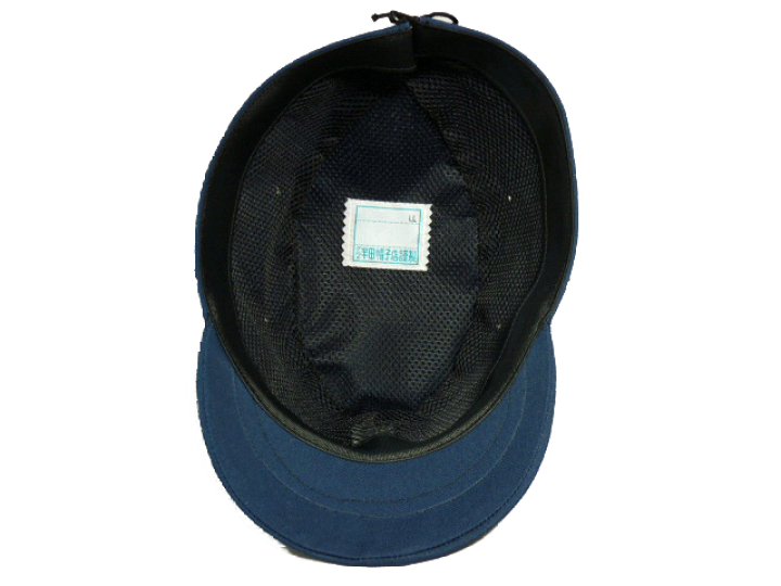 楽天市場】略帽 紺 作業帽 白線2本入り 日本製 自社製造 : 半田帽子