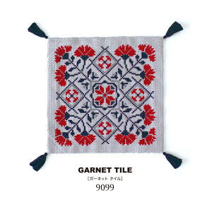 クロスステッチ キット FOLKLORE PATTERNS フォークロア パターンズ ガーネットタイル 9099 オリムパス ネコポス可