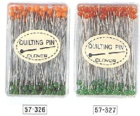 クロバー キルティング待針 ロング 普通・細 パッチワーク まち針 clv ネコポス可 手芸の山久