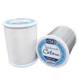 パッチワーク糸 Coton コトン 50番 600m巻 同色3個単位 綿100% フジックス fjx 手芸の山久