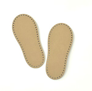 ハマナカ 室内履き用レザー底 (こども用17.5cm) 2枚1組 H204-632 hama ネコポス可 手芸の山久