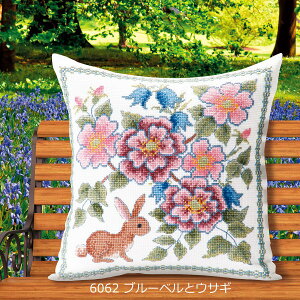 刺繍キット 花咲く庭の小さな物語 ブルーベルとウサギ No.6062 オノエ・メグミ刺しゅうキットシリーズ オリムパス 手芸の山久