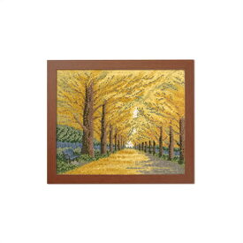 オノエ・メグミ 刺しゅうキット シリーズ 木々の彩り 黄金色の散歩道 7493 olm オリムパス 手芸の山久