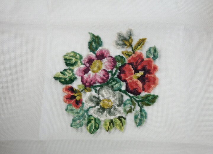 楽天市場】プチポワン刺繍 フラワー 約85mm×約75mm No.1005 お花 