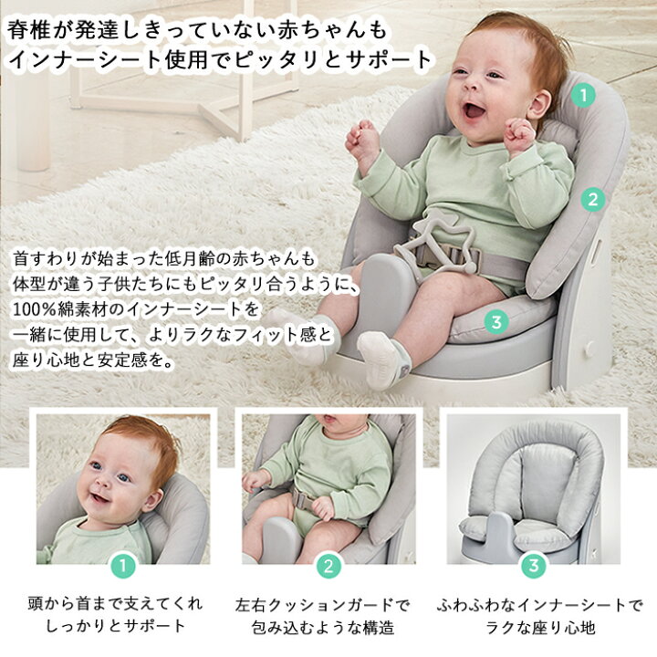 楽天市場 Sagepole ベビーチェア ローチェア シートクッションセット 軽量 2 6kg お食事チェア 離乳食準備 チェアシート 専用テーブル付 チェアブースター ハイチェア ブースター 折りたたみ 出産祝い ギフト Handk Baby