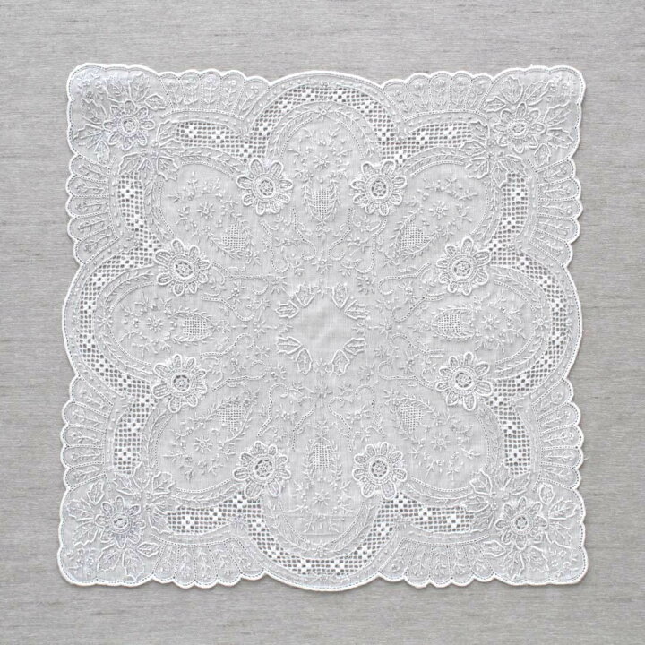 楽天市場】【送料無料】汕頭手刺繍 ハンカチ ヘリテージ 7202 