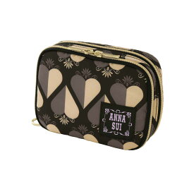 アナ スイ　 2WAYポーチ/トラベルポーチ　シックハート ブラック │ アナスイ ANNA SUI ギフト プレゼント プチギフト 贈り物 内祝い 記念日 誕生日 退職 退職祝い 内祝い お礼 お返し 遅れてごめんね