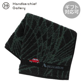 アクアスキュータム　メンズ　 タオルハンカチ　赤い車刺繍 グリーン │ Aquascutum アクアス ギフト プレゼント プチギフト 贈り物 内祝い 記念日 誕生日 退職 退職祝い 内祝い お礼 お返し 遅れてごめんね