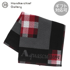 アクアスキュータム　メンズ　 ガーゼハンカチ　ブロックチェック レッド │ Aquascutum アクアス ギフト プレゼント プチギフト 贈り物 内祝い 記念日 誕生日 退職 退職祝い 内祝い お礼 お返し 遅れてごめんね