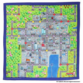 【SALE ￥2200→￥990】55％OFF！ 【桃太郎電鉄】プリントハンカチ 路線図【関東】 | 桃鉄 ゲーム switch ハンカチ グッズ キャラクター プレゼント ギフト プチギフト