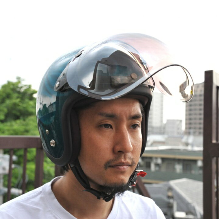 楽天市場】72JAM デザイナーズジェットヘルメット [JJ-18] 開閉 