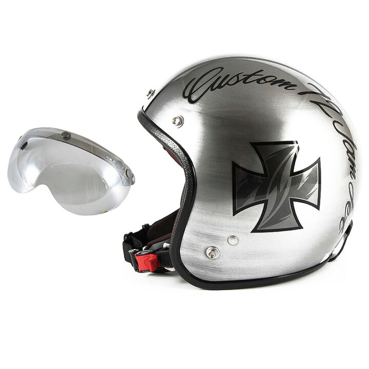 楽天市場】72JAM デザイナーズジェットヘルメット [JCP-29] 開閉  