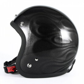 72JAM デザイナーズジェットヘルメット [JG-14]GHOST FLAME ゴーストフレイム シルバー [シルバーグロス仕上げ]FREEサイズ(57-60cm未満) メンズ レディース 兼用品 SG規格 全排気量対応