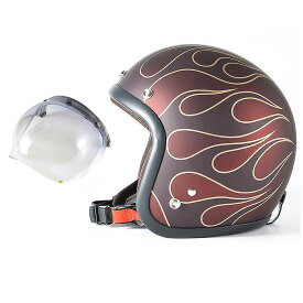 72JAM デザイナーズジェットヘルメット [JJ-22] 開閉シールド付き [JCBN-05]STEALTH ステルス レッド [ガラスフレークレッドベースマット仕上げ]2サイズ メンズ レディース 兼用品 SG規格 全排気量対応