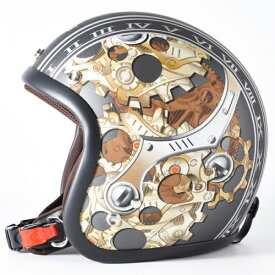 72JAM デザイナーズジェットヘルメット [JJ-25]CHRONO クロノ ガンメタ [ガンメタベース マット仕上げ]FREEサイズ(57-60cm未満) メンズ レディース 兼用品 SG規格 全排気量対応