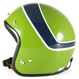 72JAM デザイナーズジェットヘルメット [WRK-04]LG ヴィンテージ [グリーンベース グロス仕上げ]FREEサイズ(57-60cm未満) メンズ レディース 兼用品 SG規格 全排気量対応