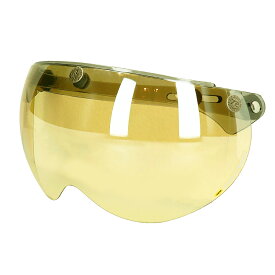 開閉式 パイロットシールド [フラッシュミラーイエロー] ジャムテックジャパン 72JAM APS-06 ジェットヘルメット 汎用品