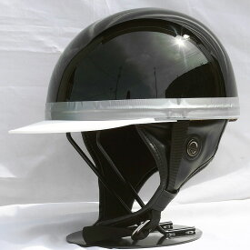 コルク ヘルメット ドリーム コルク半 ハーフヘルメット ツバ付き [ブラック]FREEサイズ(57-60cm未満) メンズ レディース SG規格 125cc以下車両対応 バイク用