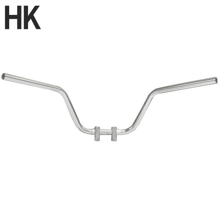 楽天市場】バイク用 ハンドル ワイド鬼ハンドル メッキ 17cm 中型車 