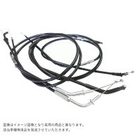 SR400 (01-) 純正タイプ ブラック ワイヤーセット (スロットル・クラッチ・デコンプ) SR400 (01-)/ワイヤ…