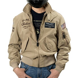 【 ポイント10倍 】 ジャケット ブルゾン バイク プロテクター WIND BREAK FLIGHT JACKET アビレックス ウインドブレイクフライト バイクジャケット オールシーズン 防風 超撥水 CE規格 プロテター 肩 内袖 ミリタリー バイク ツーリング タンデム 立体裁断