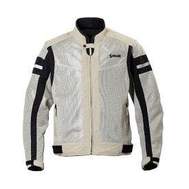 ジャケット ブルゾン バイク プロテクター SCHOTT CROUSE MESH RIDING JACKET メッシュ ジャケット ブラック ブラックxブラック サンド 4サイズ バイク 軽量 通勤 通学 メンズ 男性用 自転車 春夏