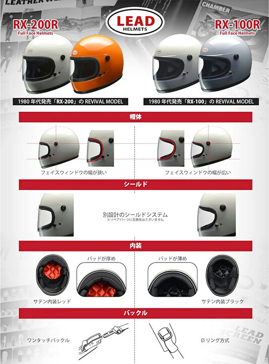 楽天市場】族ヘル フルフェイスヘルメット レトロ ビンテージ リード 