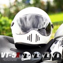 フルフェイスヘルメット ダブルバイザー NEO VINTAGE SERIES VT-5X [4カラー]FREEサイズ(57-60cm未満) メンズ レディ…