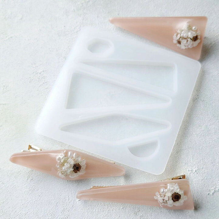 楽天市場】【ヘアクリップモールド】シリコンモールド ヘアクリップ 