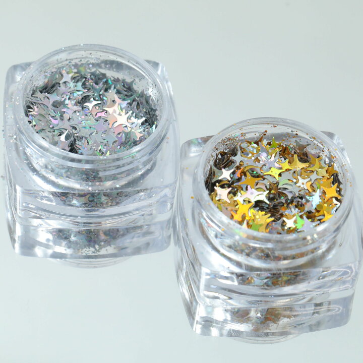 楽天市場】【2個セット】グリッター ラメ ホロ 封入 星 キラキラ  