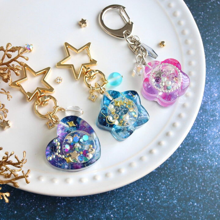 楽天市場】【3連 モールド】シリコンモールド ハート 星 花 3連 ミニ  