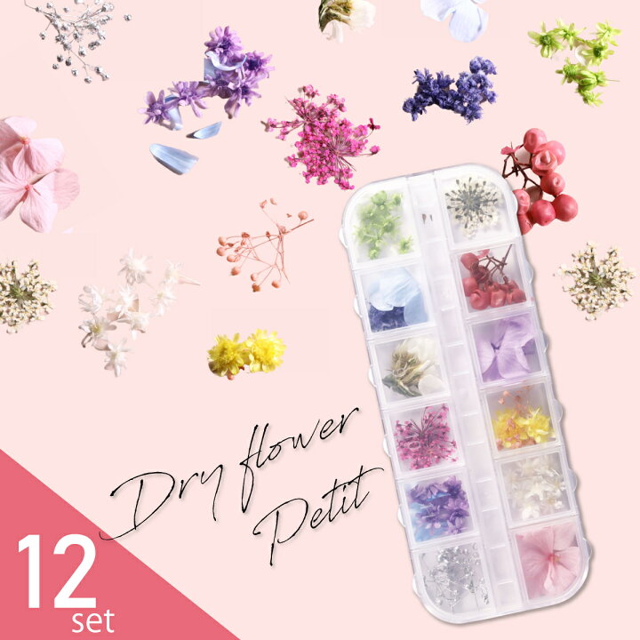 楽天市場】レジン 人気の ドライフラワーセット 12種類 croccha 