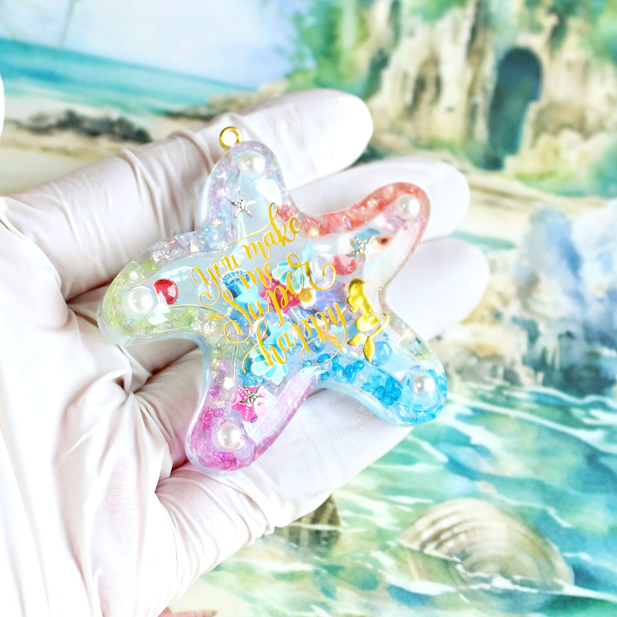 ヒトデのレジン作品