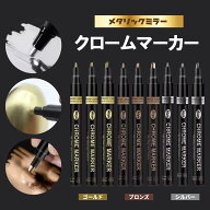 レジンペン 最高級ペン メタリックペン クロームマーカー 反射光沢 メタリック プラ板 レジンクラフト ミ…