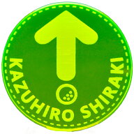 【楽天1位】 遠くても見える 蛍光 ゴルフマーカー お洒落 ステッチ風 矢印 デザイン 40mm 大きいサイズ …